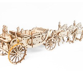 Деревянный 3D конструктор модель "Королевская карета" 70050 фото