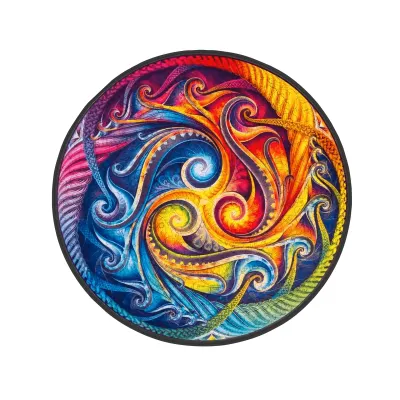 Wooden puzzle Spiral embodiment, A5 1170 photo