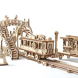 Деревянный конструктор "Трамвайная линия 3D-модель" 70028 фото